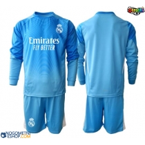 Otroški Nogometni dresi Real Madrid Vratar Domači 2025-26 Dolgi Rokav (+ Kratke hlače)